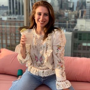 ZIMMERMANN FLORAL BLOUSE